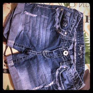 Amethyst blue jean shorts